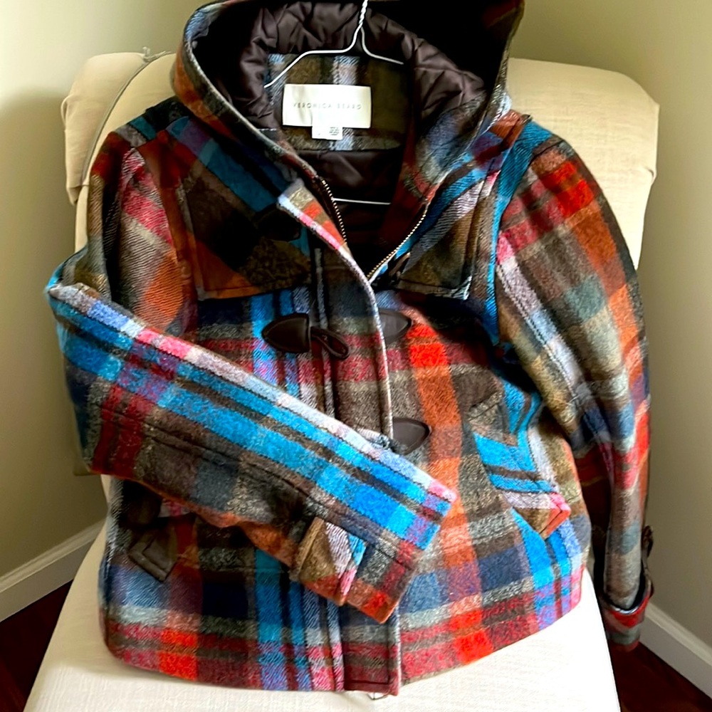 Veronica Beard plaid coat